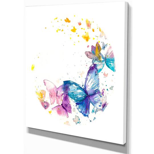 Designart - Butterfly on White Paper